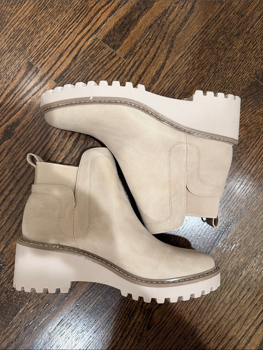 Beige Dolce Vita Chelsea Ankle Boots - Women's